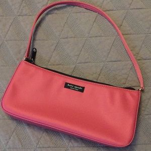 Kate Spade Pia Pink Nylon Baguette Purse